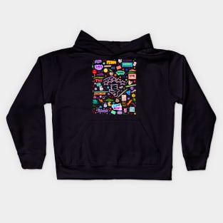 5 Star doodle Kids Hoodie